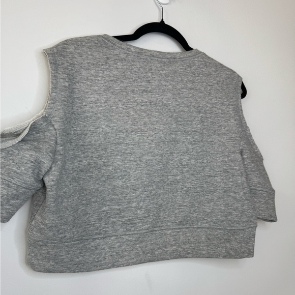 BCBGMaxAzria Gray Cropped Cut Out The Top - Picture 8 of 16
